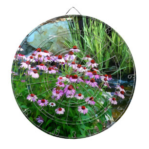 Garden Stream Digital mit Lila Ausstattungen Dartscheibe