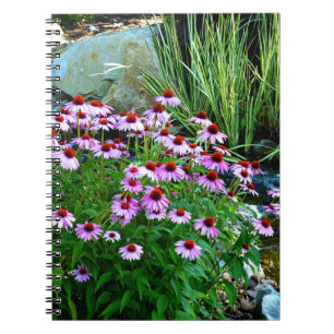 Garden Stream mit Lila Sitzgelegenheiten Notizblock