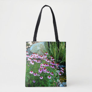 Garden Stream mit Lila Sitzgelegenheiten Tasche