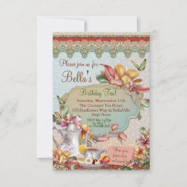 Garden Tea Party Einladung