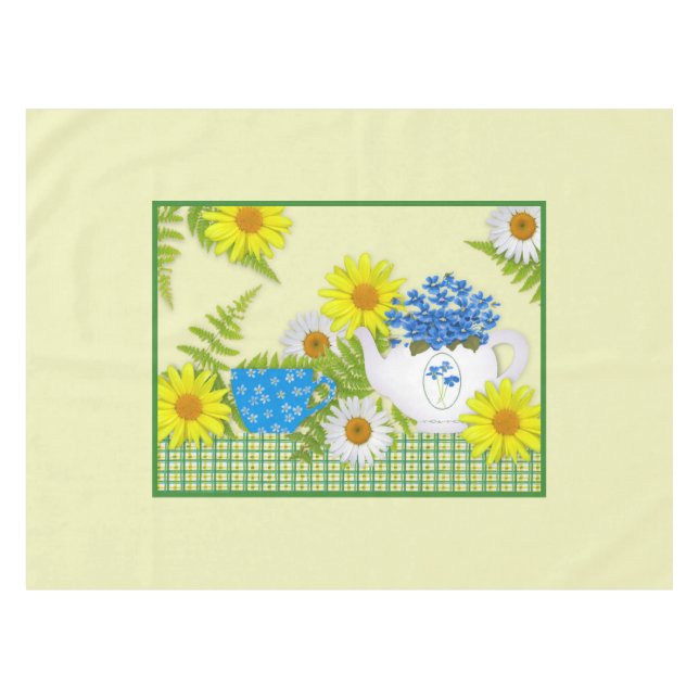 Garden Tea Tablecloth Tischdecke (Vorderseite (Horizontal))
