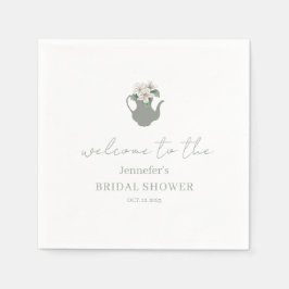 Garden Tee Party Brautparty Serviette