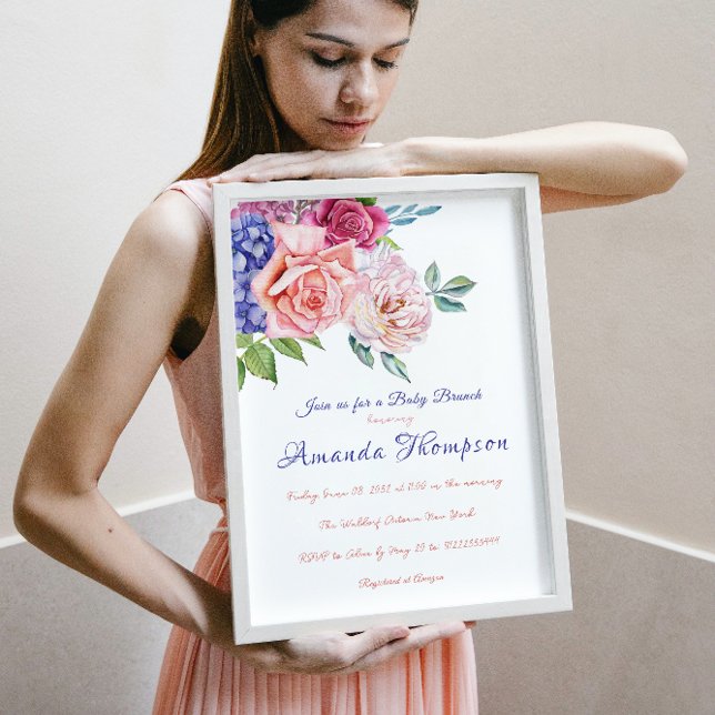 Garden Tee Party Floral Bridgerton Baby Dusche Einladung (Von Creator hochgeladen)