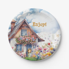 Garden Tee Party Plate Pappteller