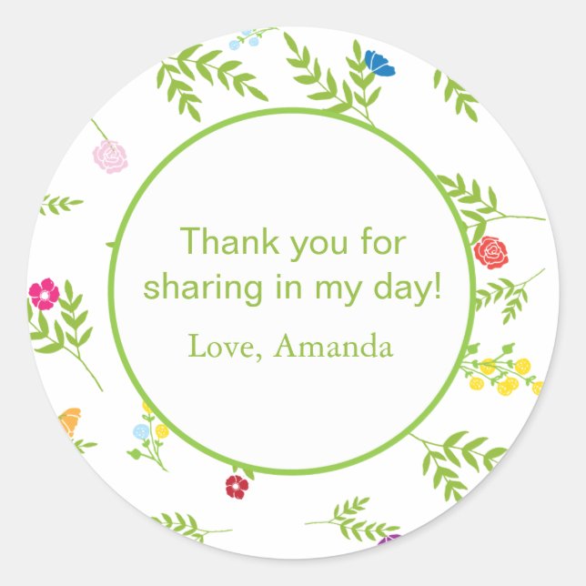 Garden Theme Fevor Sticker (Vorderseite)