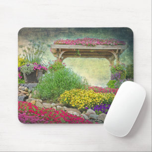 Garden Trellis Impressionismus Mousepad