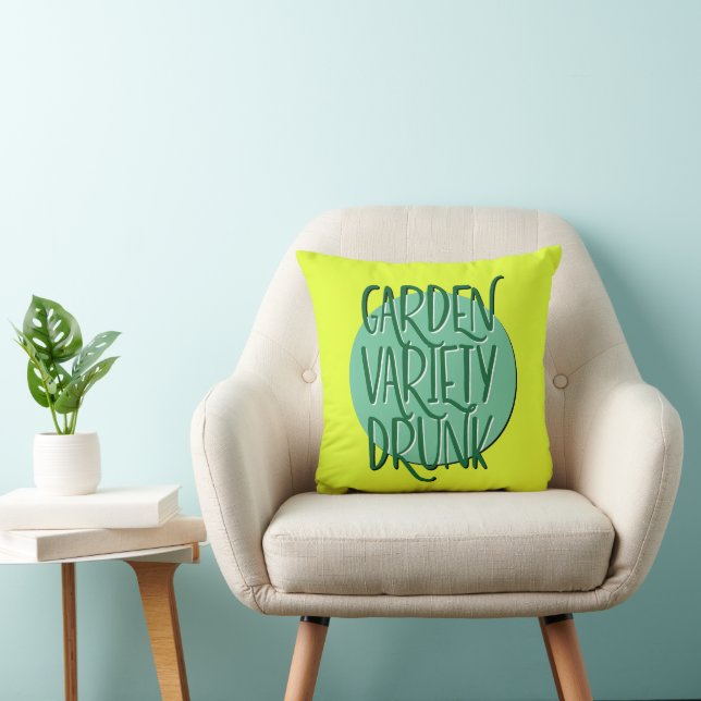 Garden Varia Betrunkene Erholung Slogan Kissen (Stuhl )