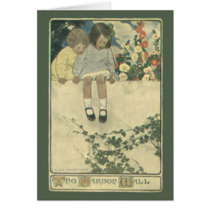 Garden Wall Jessie Willcox Smith, Vintage Kinder