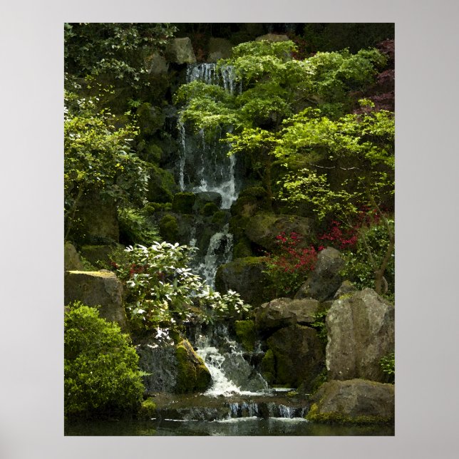Garden Waterfall Poster (Vorne)