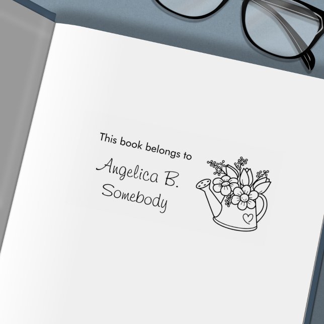 Garden Watering Dose mit Blume Buchzeichen Permastempel (Von Creator hochgeladen)