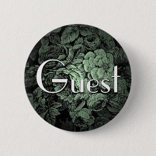 Garden Wedding Button: Gast Button