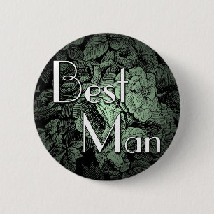 Garden Wedding Button: Trauzeuge Button