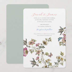 Garden Wedding Wildblumen Einladung