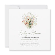 Garden Wildblume Baby in Bloom Baby Dusche