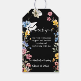 Garden Wildblume danke dir Graduiertenparty Gesche Geschenkanhänger