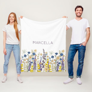 Garden Wildblumen Sommergarten Hochzeit Fleecedecke