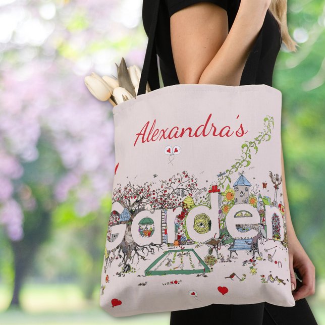 Garden Wilhelm Tell Museo Cantonale d'Arte Persona Tasche (Garden lovers wildlife floral custom name tote bag)
