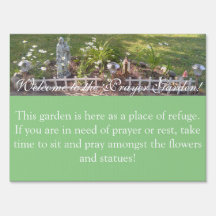 Garden-Yard-Zeichen - Jesus unter den Daisies