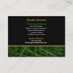Gardener Business Card Visitenkarte