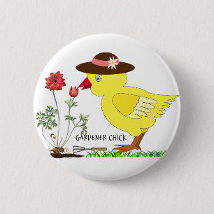 Gardener Chick Button
