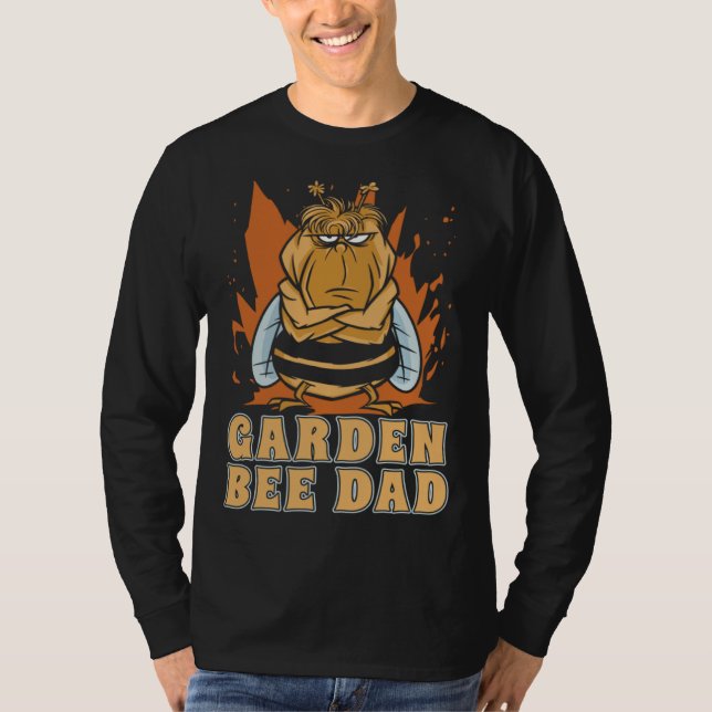 Gardener Dad Flowers Garden  Plants Gardening Bees T-Shirt (Vorderseite)