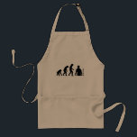 Gardener Evolution Schürze<br><div class="desc">Dieses witzige Gartendesign zeigt eine darwin Evolution Diagramm,  beginnend mit einem Affen und endet mit einem Gärtner! Diese humorvolle Kunst ist das ideale Geschenk für einen Gärtner,  Landschaftsgärtner,  Bauer,  Umweltschützer oder jeden,  der Lieben als Hobby neigt zu Pflanze zu kaufen!</div>