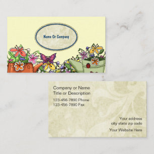 Gardener Floral Cartes de visite