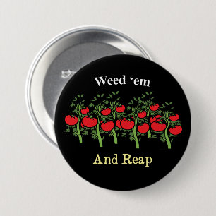 Gardener Funny hat sie gewittert und geerntet Button