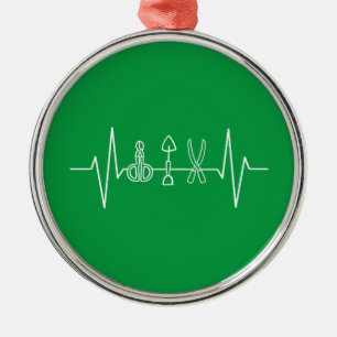 Gardener - Garden Tools Heartbeat Gardener Geschen Ornament Aus Metall