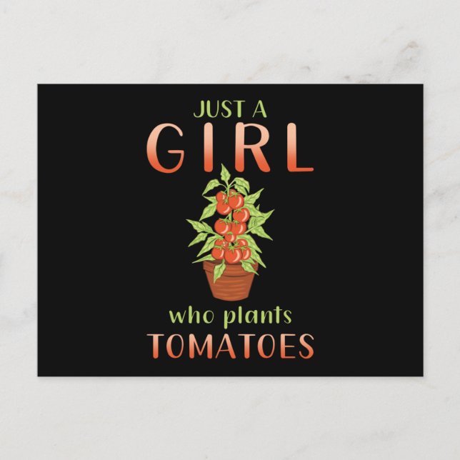 Gardener Gardener Tomato Pflanze Sprichwort Gesche Postkarte (Vorderseite)
