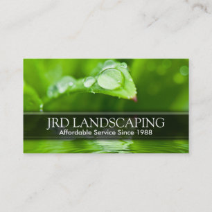 Gardener Landscaping Lawn Business Card Visitenkarte