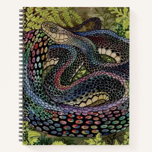 Gardener Snake Study Beyond the Skin Notizbuch (Vorderseite)