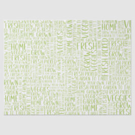 Gardener Veggies Liebe Garten Seidenpapier