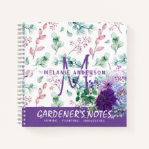 Gardeners à fleurs violettes Journal Semis