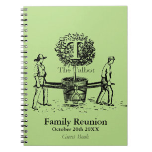 Gardeners Family Wiedersehen Guest Book individuel Notizblock