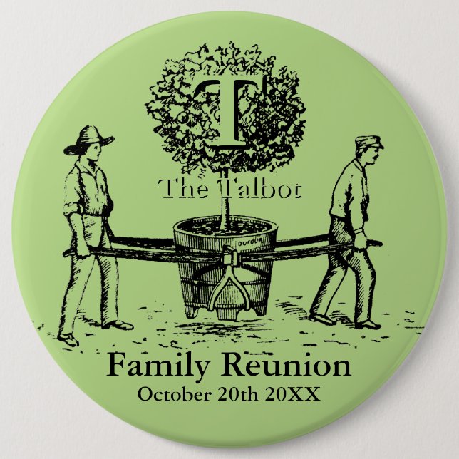 Gardeners Family Wiedersehen L Button individuelle (Vorderseite)