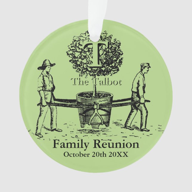 Gardeners Family Wiedersehen Ornament individuelle (Vorderseite)