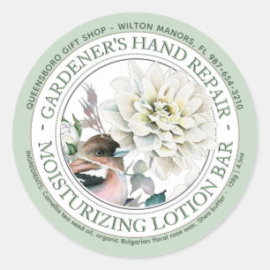 Gardener's Rosewachs Hand Reparatur Lotion Bar Cla Runder Aufkleber