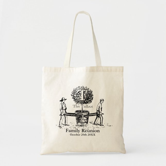 Gardenfamilie Wiedersehen Tote Bag individuelle Na Tragetasche (Vorne)
