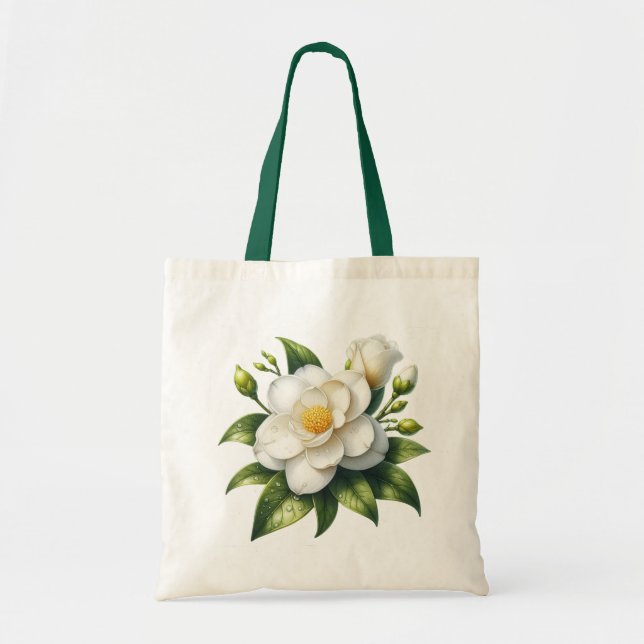 Gardenia-Blume Tragetasche (Vorne)