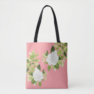Gardenia Cape Jasmine Blume Aquarell Tasche