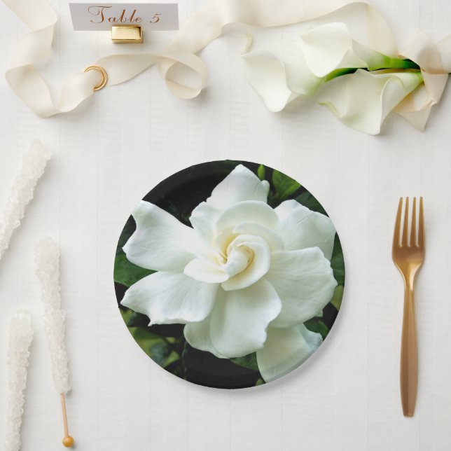 Gardenia Pappteller (Hochzeit)