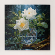 Gardenien in einem Vase-Puzzle