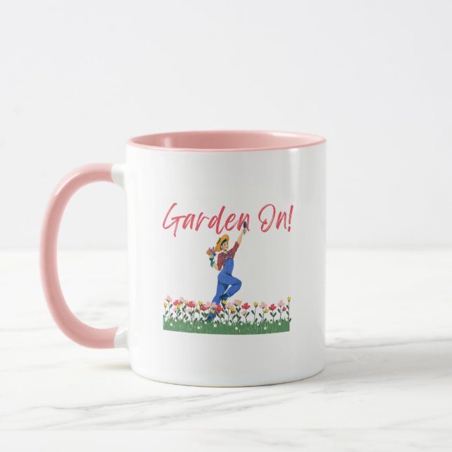 Gardening "Garden On" Coffee Cup Tasse (Links)