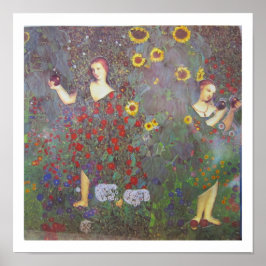 Gardening Graces - collage art Poster