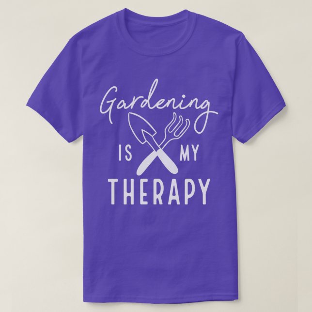 Gardening Is My Therapy        (4)  T-Shirt (Design vorne)