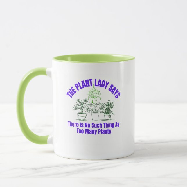 Gardening "Plant Lady" Coffee Mug  Tasse (Links)
