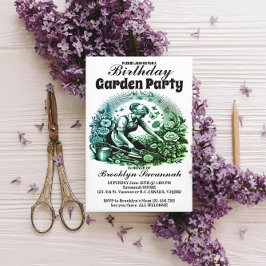Gardens Embrace Garden Party Einladung Postkarte