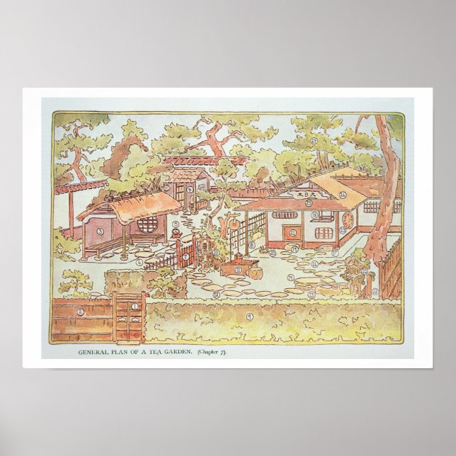 Gardens of Yuan Ming Yuan, Peking, 1783-86 (engrav Poster (Vorne)