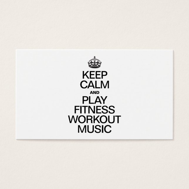 GARDER CALME ET JOUER FITNESS WORKOUT MUSIQUE (Devant)